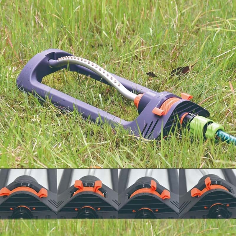 Oscillierender Sprinkler mit einstellbarem Strahl