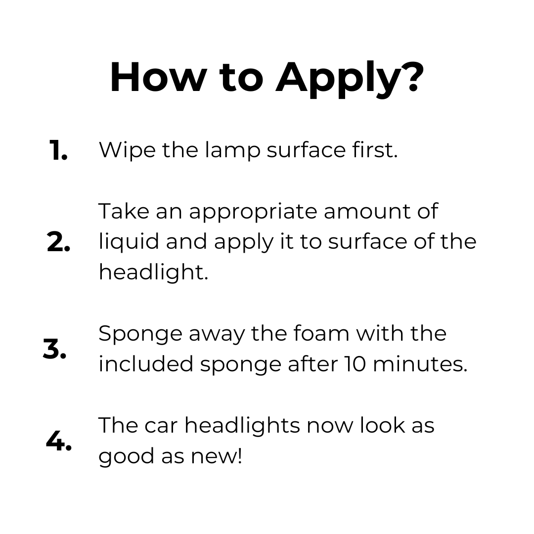 Restore your headlights in the blink of an eye