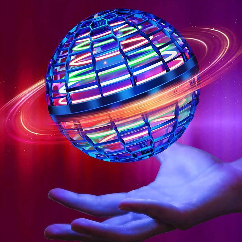 Glowing flying ball for fun and interactive games