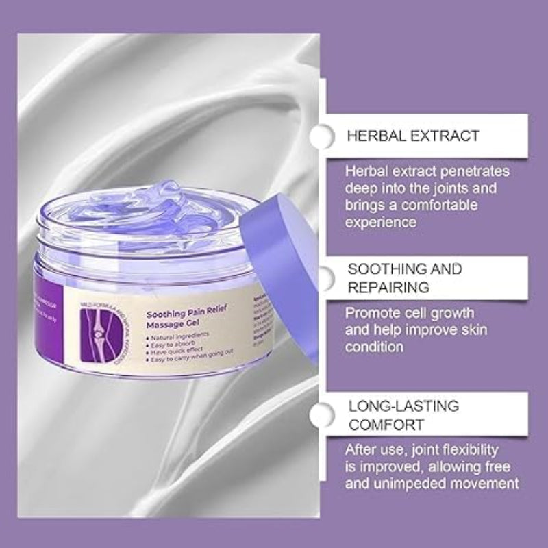 Naturlig lugnande gel för att lindra smärta och spänningar