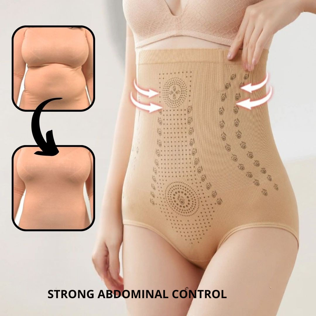 Termisk slankende maveformende bodystocking til hurtig flad mave