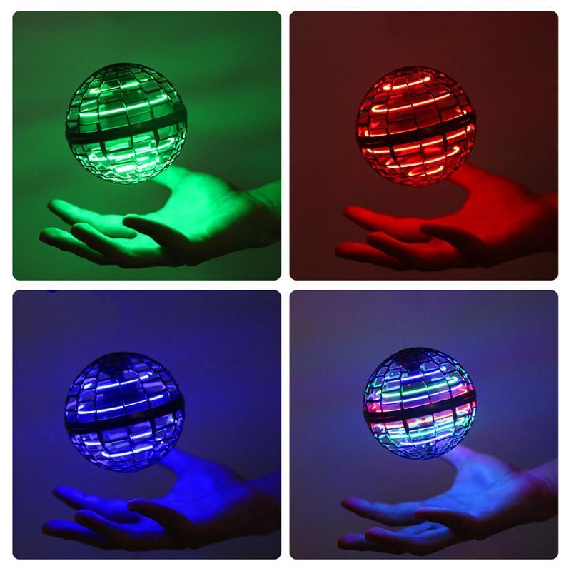Glowing flying ball for fun and interactive games
