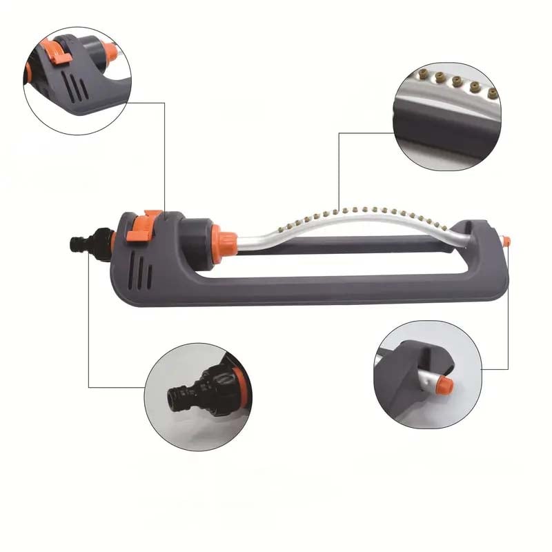 Oscillierender Sprinkler mit einstellbarem Strahl