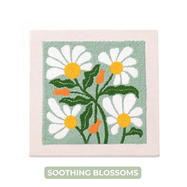 Punch needle embroidery kit