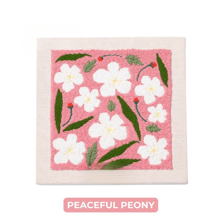 Punch needle embroidery kit