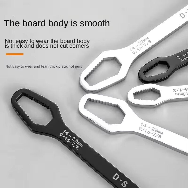 Robust multifunction key for various screws and nuts