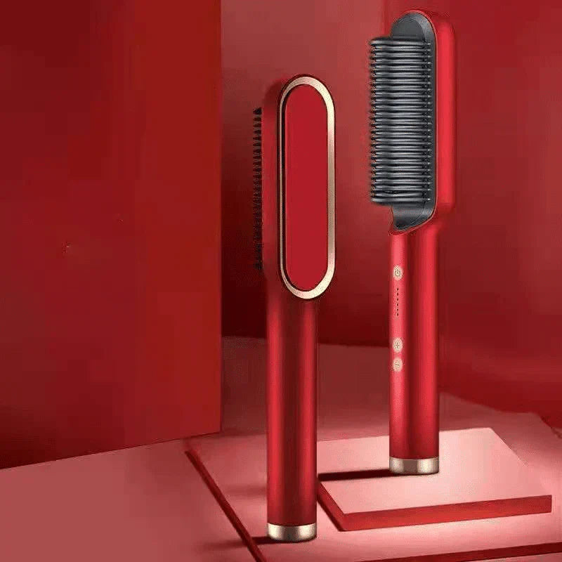 Cabello liso en 2 minutos con cepillo calefactor