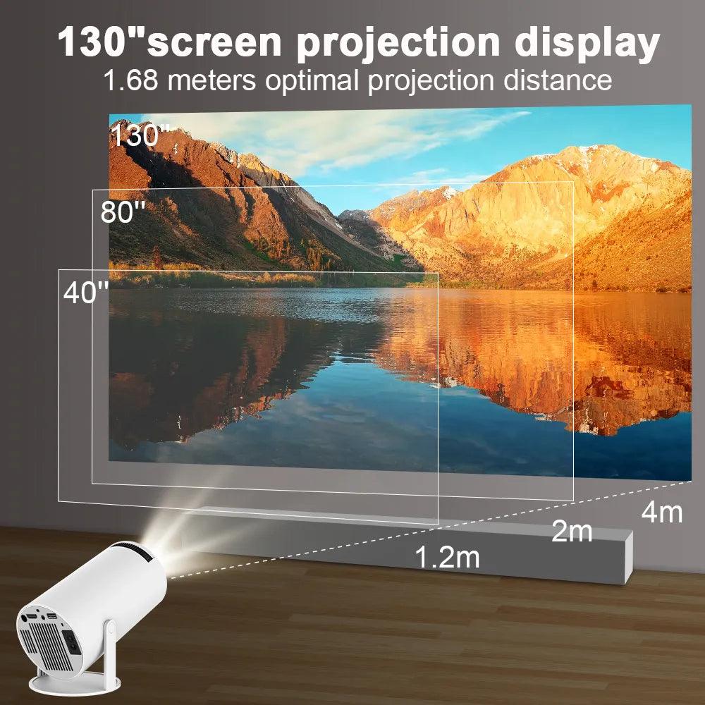 Un proyector compacto que transforma tu pared en cine