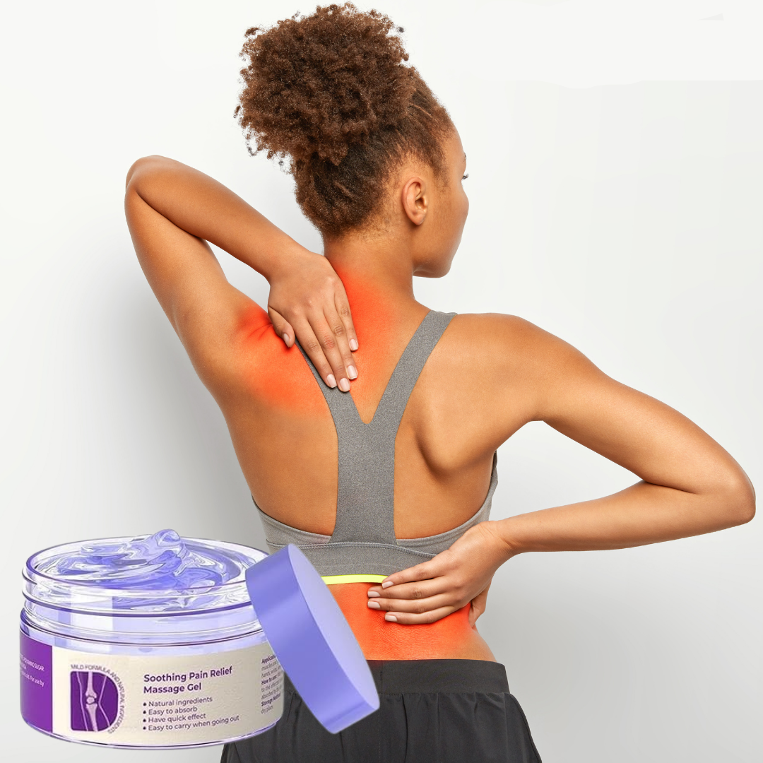 Naturlig lugnande gel för att lindra smärta och spänningar