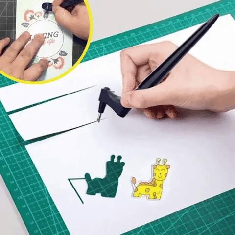 Herramienta de corte artesanal con cuchilla rotativa a 360°