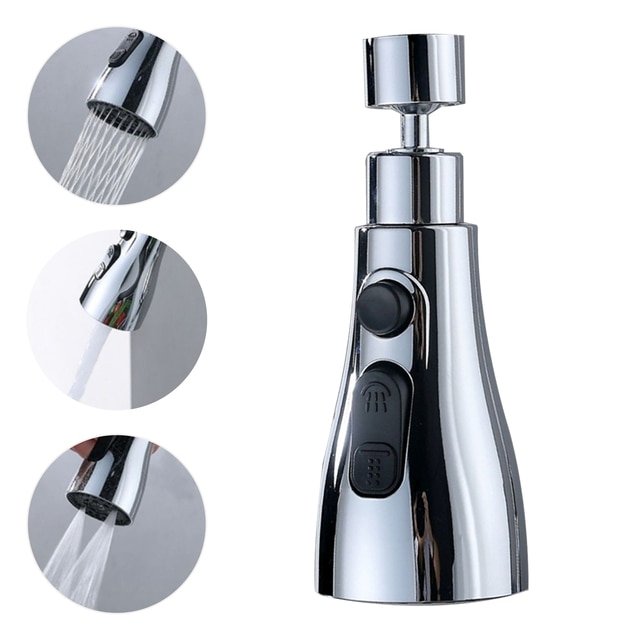 Faucet showerhead 3 jets – Power and water savings