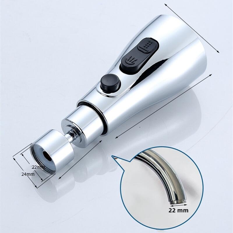 Faucet showerhead 3 jets – Power and water savings
