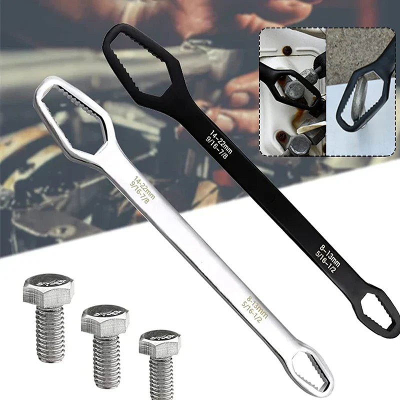 Robust multifunction key for various screws and nuts