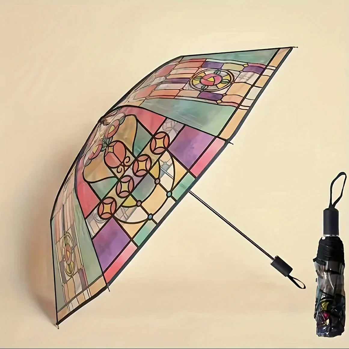 Tiffany-parapluie: elegantie en onmiddellijke bescherming