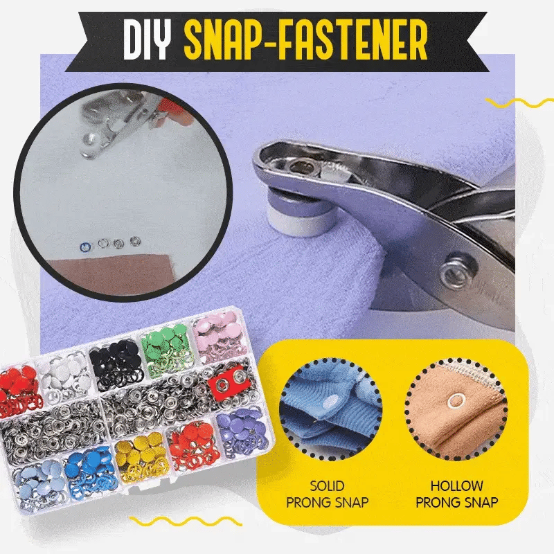 Fixation sans couture : boutons pression faciles à poser