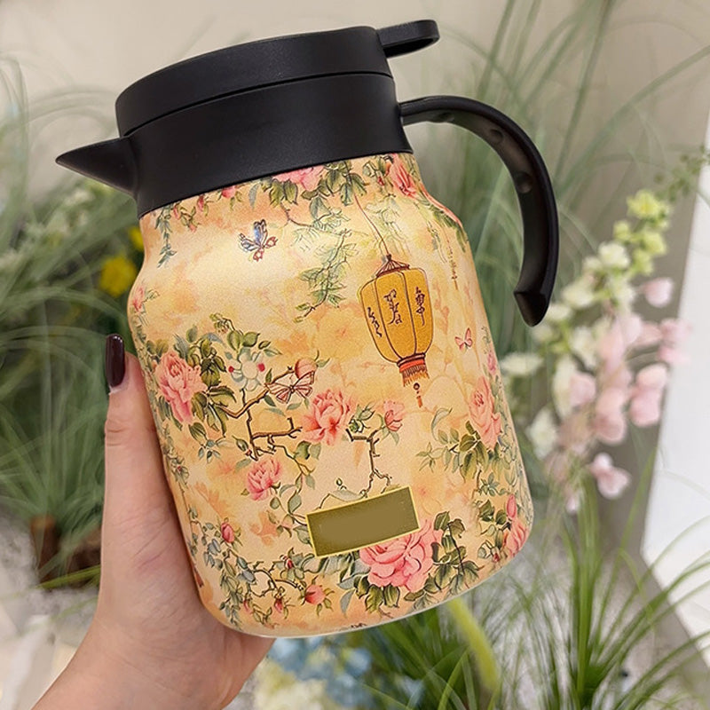 Carafe isotherme florale 1L – Élégante & pratique