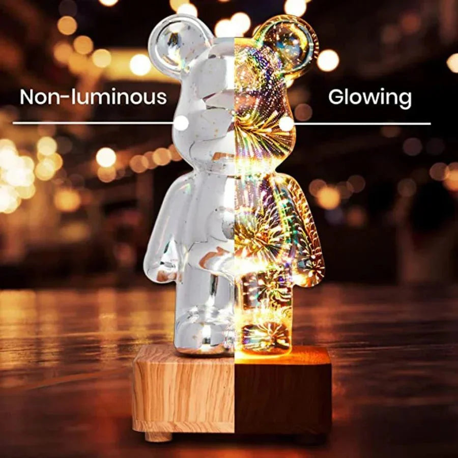 Decoratieve 3D beer lamp met feeërieke verlichting