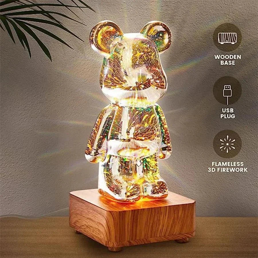 Decoratieve 3D beer lamp met feeërieke verlichting