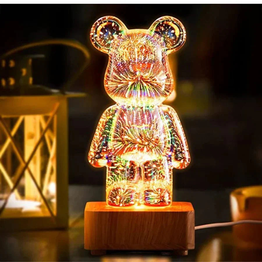 Decoratieve 3D beer lamp met feeërieke verlichting