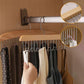 Wooden multi-hook hanger for elegant storage 