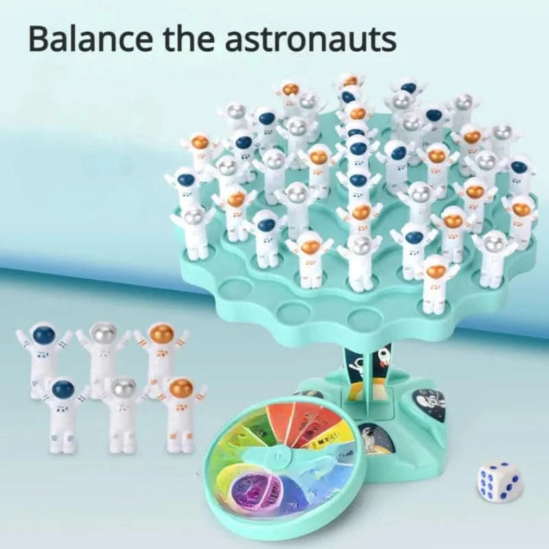 Balanselek med astronauter for å stimulere læring 