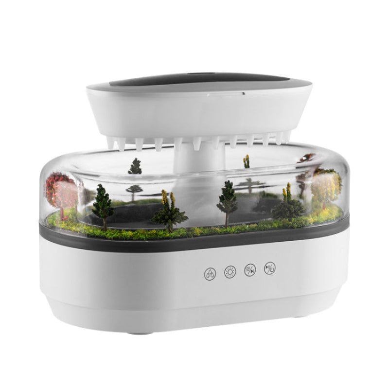 Diffuseur Effet Pluie - Son, Brume & Lumière d'Ambiance