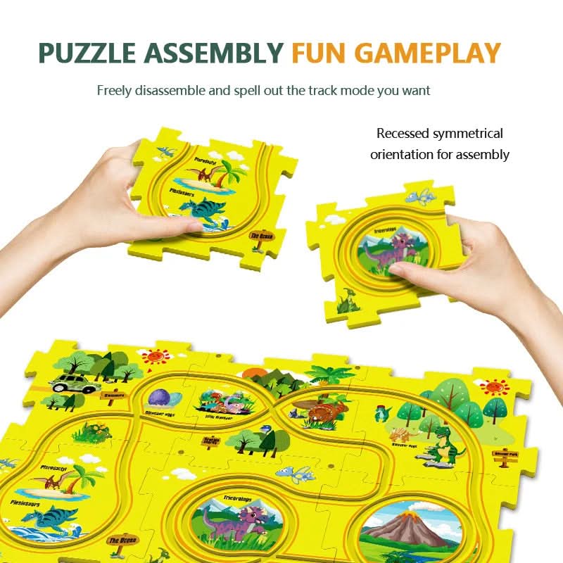 Oktatási kör-puzzle elektromos járművekkel 