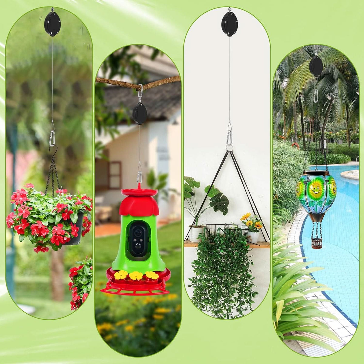 Toegang tot uw hangplanten (x4) 