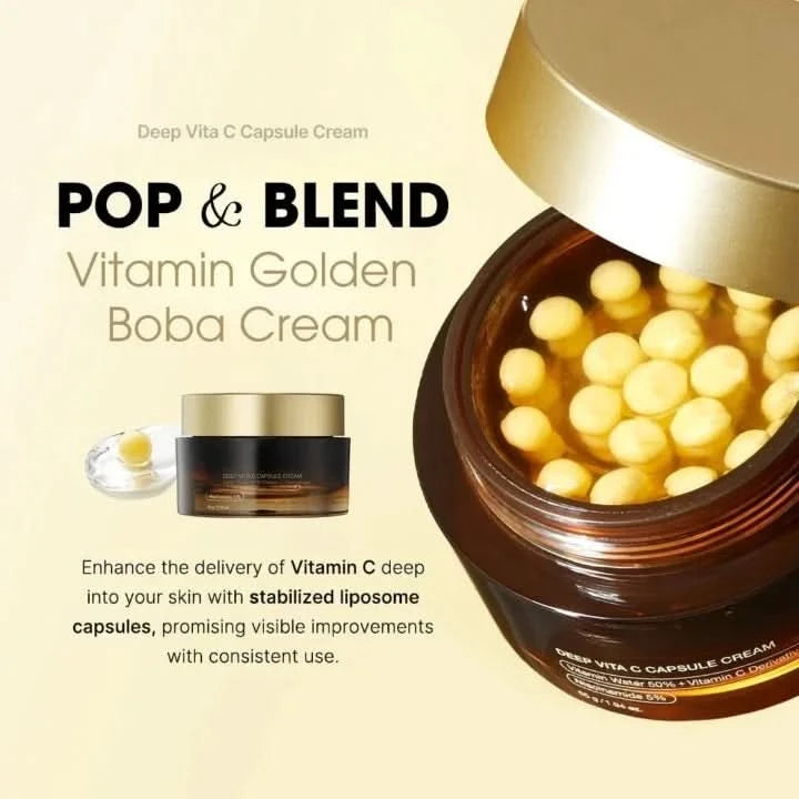 Zichtbare glans en gehydrateerde huid dankzij de C-capsules 