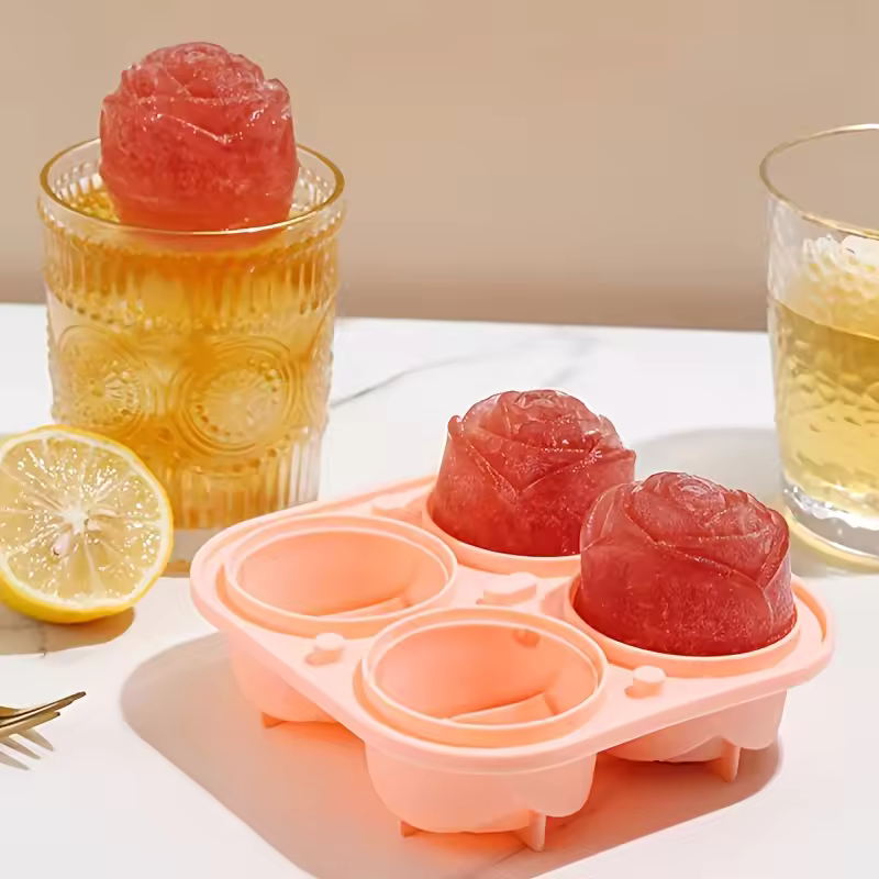 Stampo per cubetti di ghiaccio - stile floreale per cocktail raffinati 