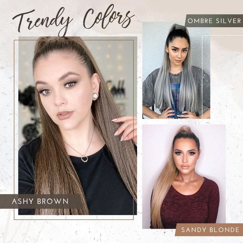 Glamorous ponytail extension for a chic look 
