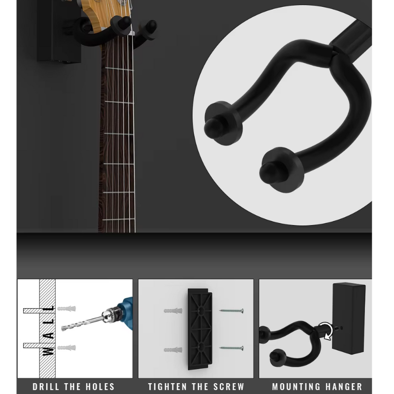Vægmonteret LED til guitar – Oplys dit instrument 