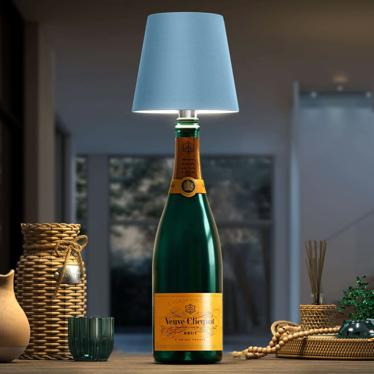 Lámpara de Botella Inalámbrica – Iluminación Elegante y Original 