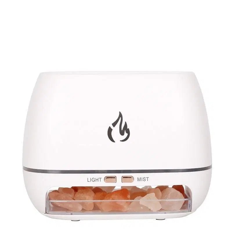 Ambiente rilassante con effetto fuoco e nebbia calmante 