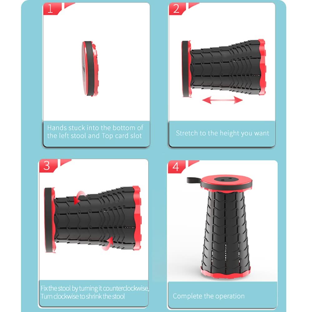 Folding stool – Instant seating anywhere 
