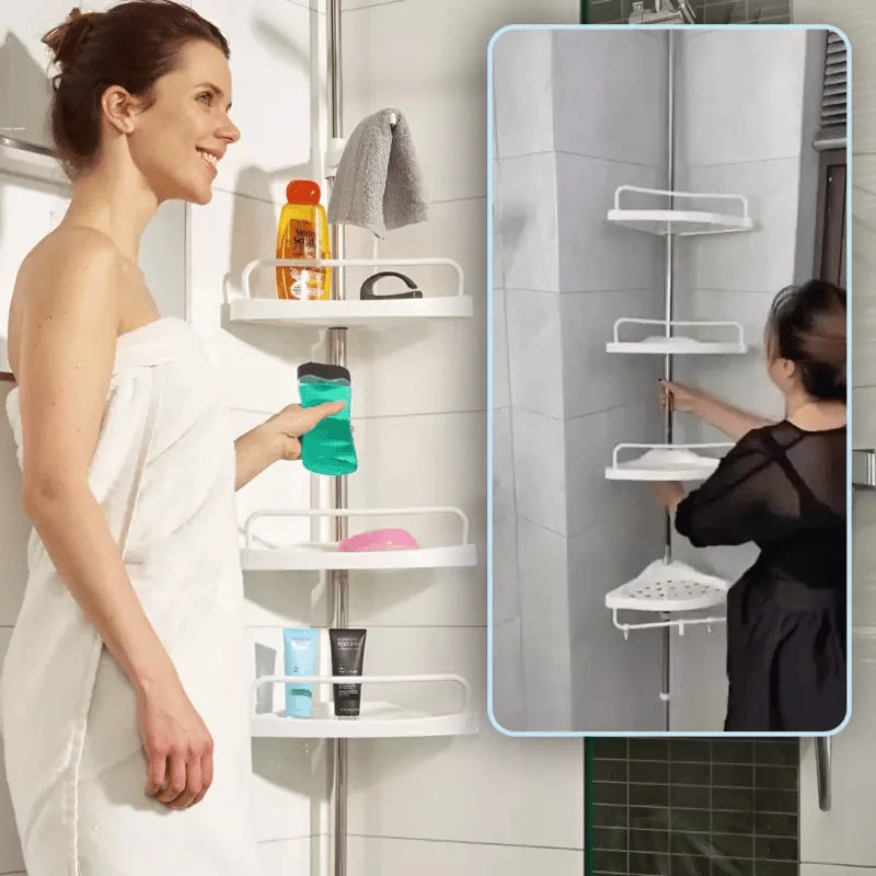 Mensola da bagno per un'organizzazione perfetta 