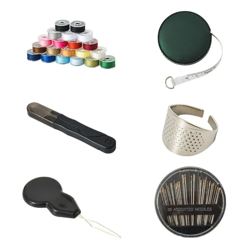 Kit couture compact avec accessoires prêts à l’emploi