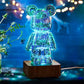 Decoratieve 3D beer lamp met feeërieke verlichting 