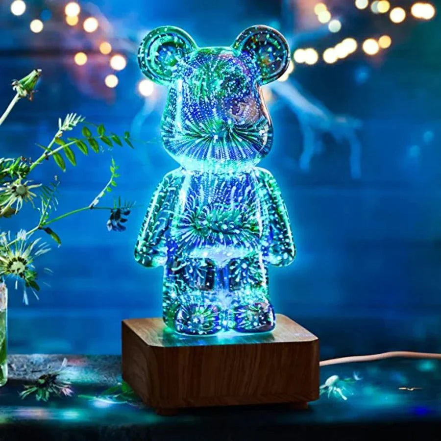 Decoratieve 3D beer lamp met feeërieke verlichting 