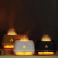 Ambiente rilassante con effetto fuoco e nebbia calmante 